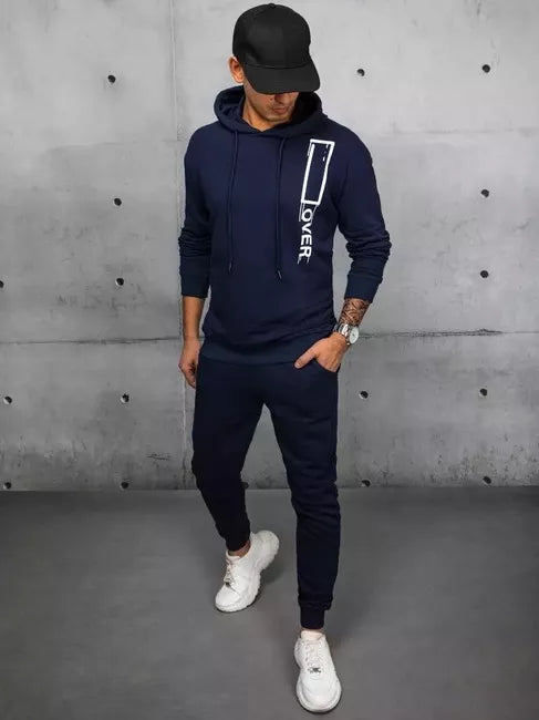 Vyriškas tamsiai mėlynos spalvos komplektas Over