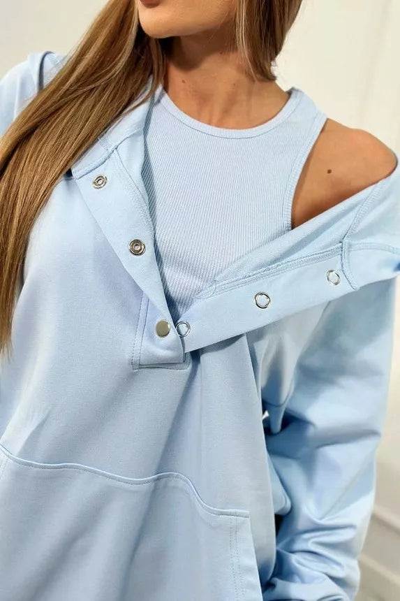 Moteriškas mėlynas 3 dalių komplektas Kimi