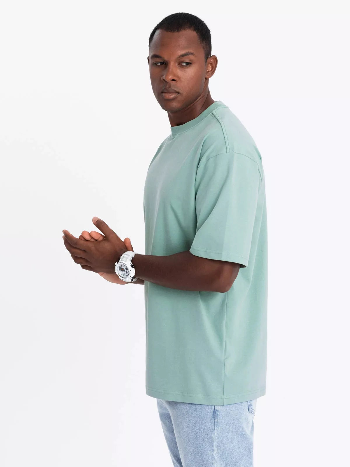 Vyriški mėtos spalvos marškinėliai Doman