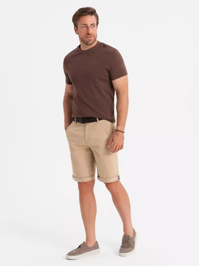 Vyriški rusvos spalvos šortai Rod