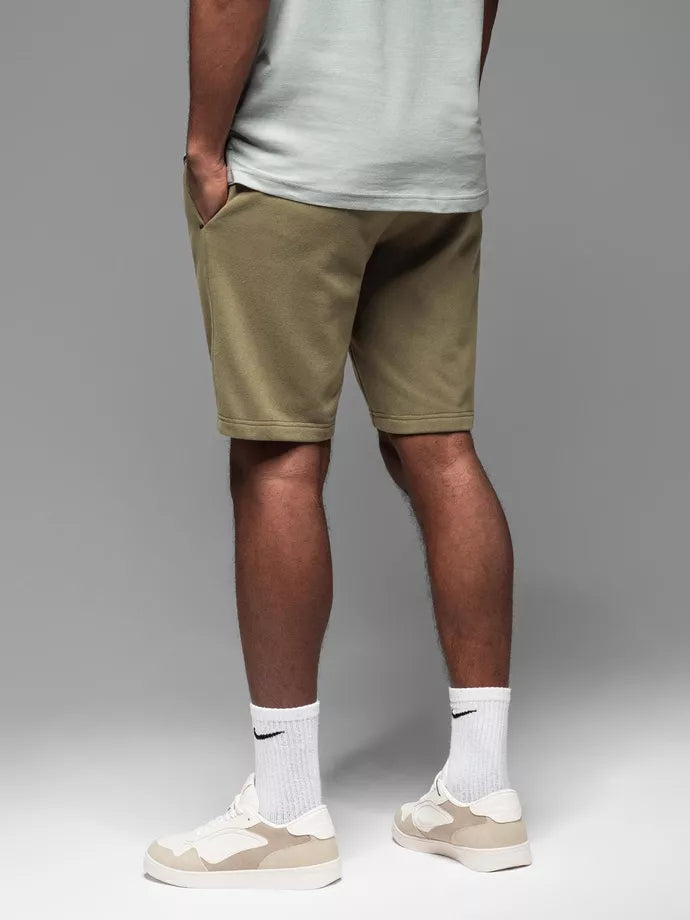 Vyriški chaki spalvos šortai Sport