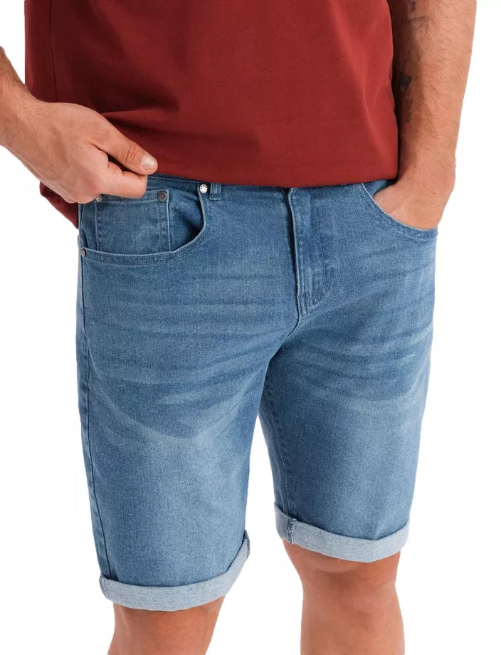 Vyriški mėlyni džinsiniai šortai Ragat