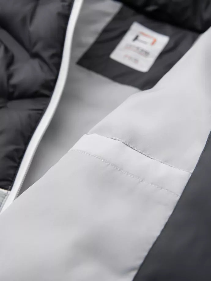 Vyriška žieminė tamsiai pilka striukė Flam