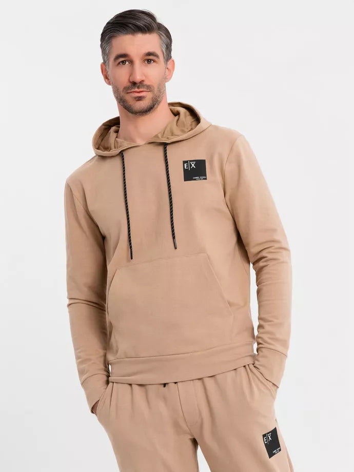 Vyriškas šviesiai rudos spalvos laisvalaikio komplektas Denat