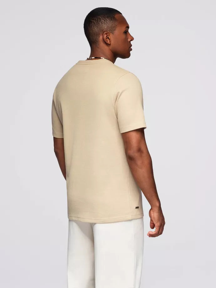 Vyriški rusvi marškinėliai Saimon