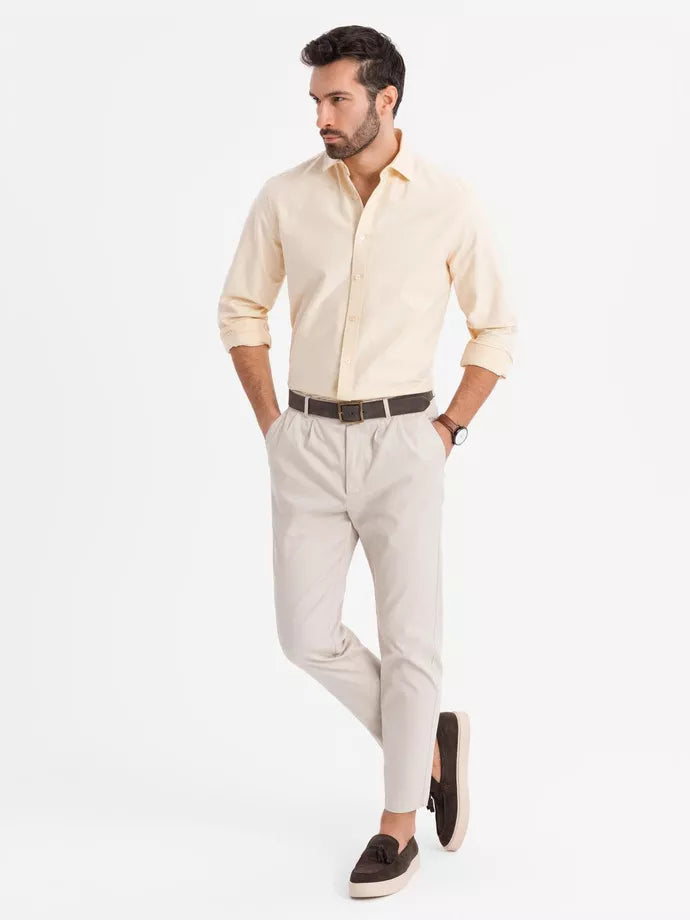 Vyriški geltonos spalvos marškiniai Adrian