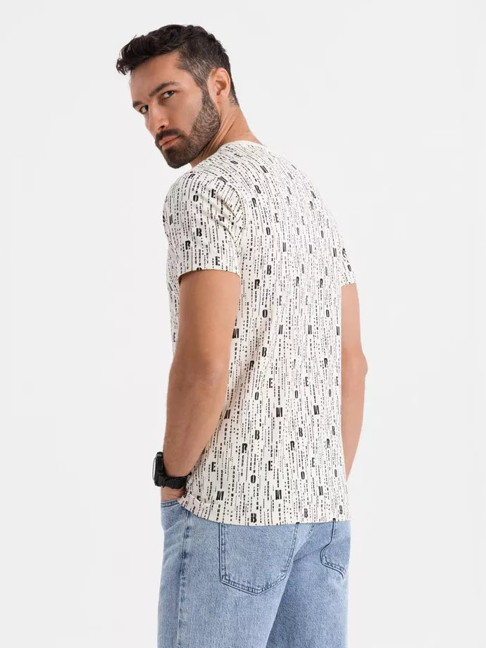 Vyriški baltos spalvos marškinėliai Authentic