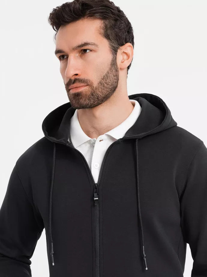 Vyriškas juodas džemperis Adal