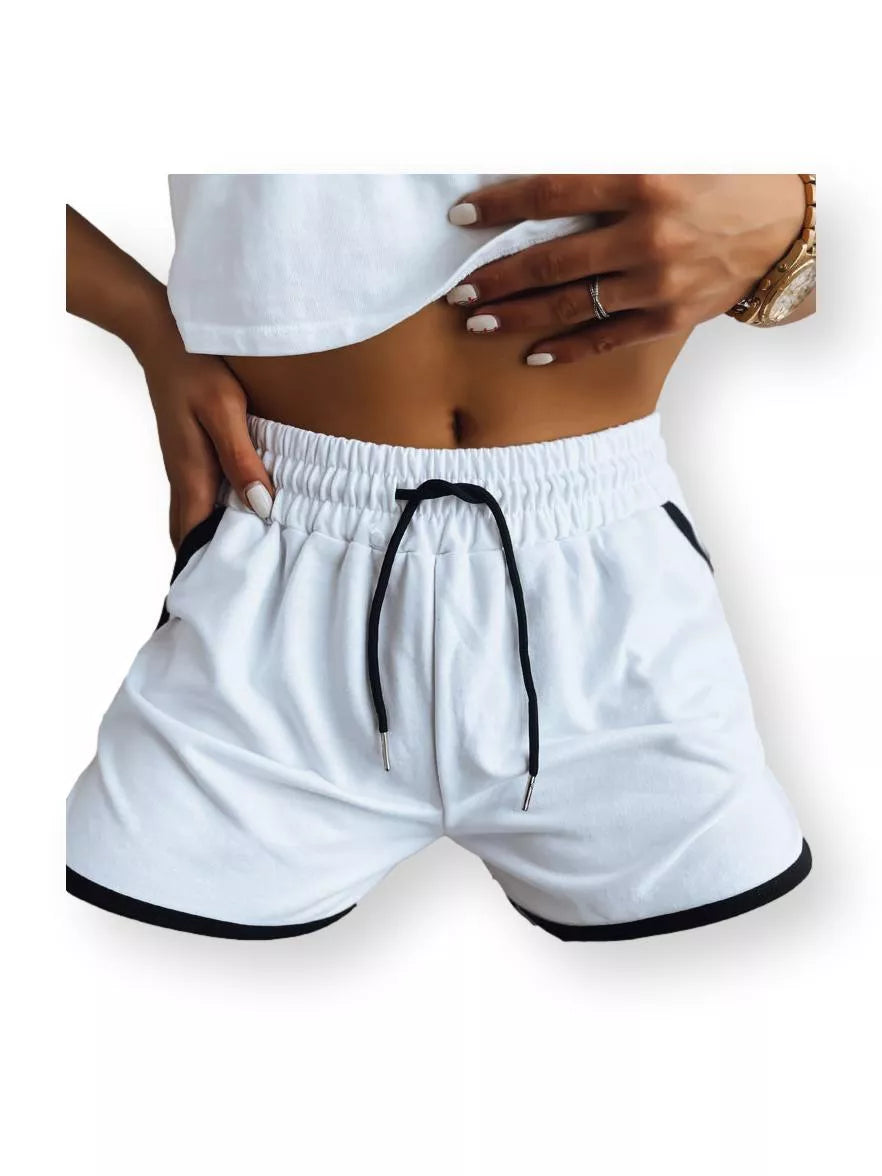 Laisvalaikio šortai balti Top
