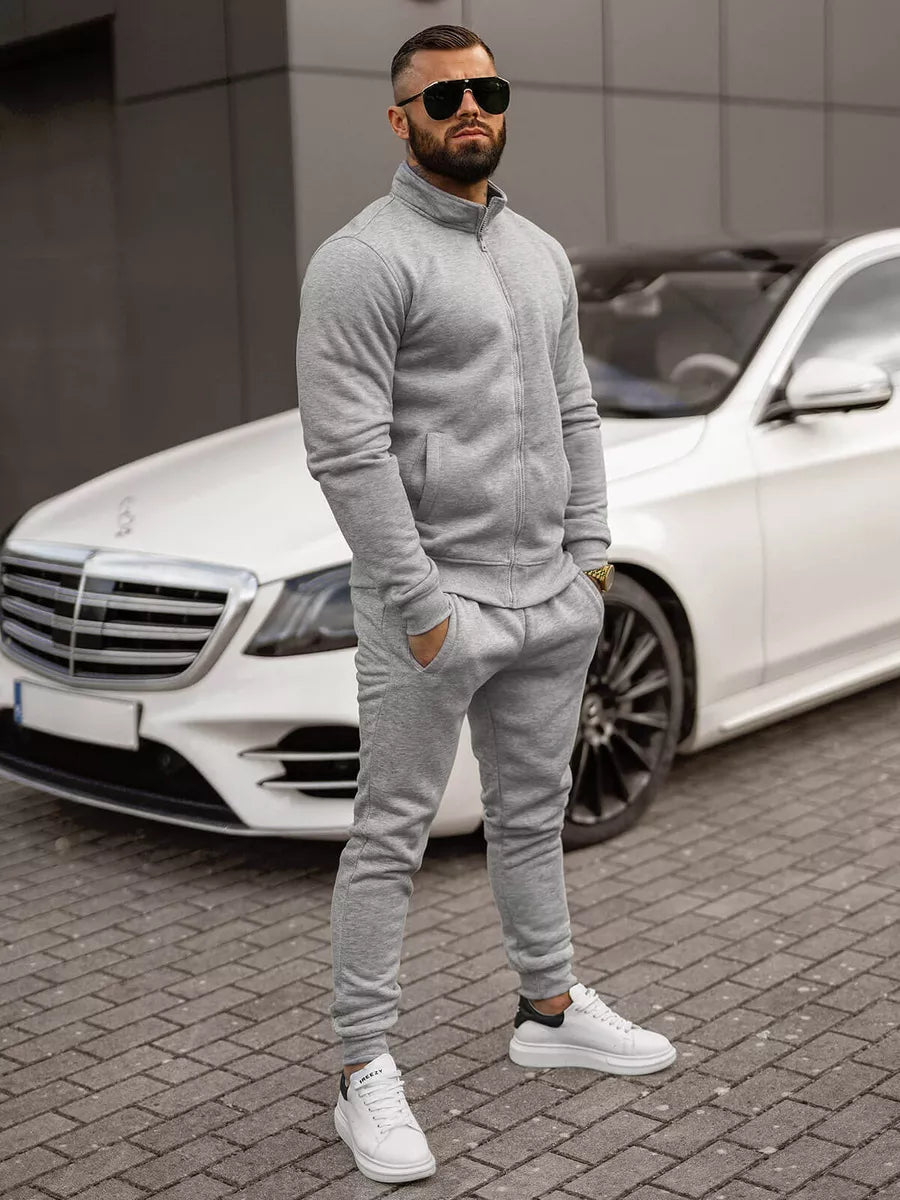 Šviesiai pilkas vyriškas sportinis kostiumas Armin