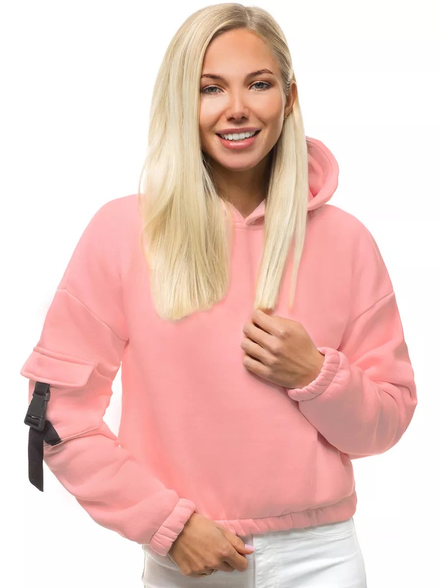 Šviesiai rožinis moteriškas megztinis Caroline