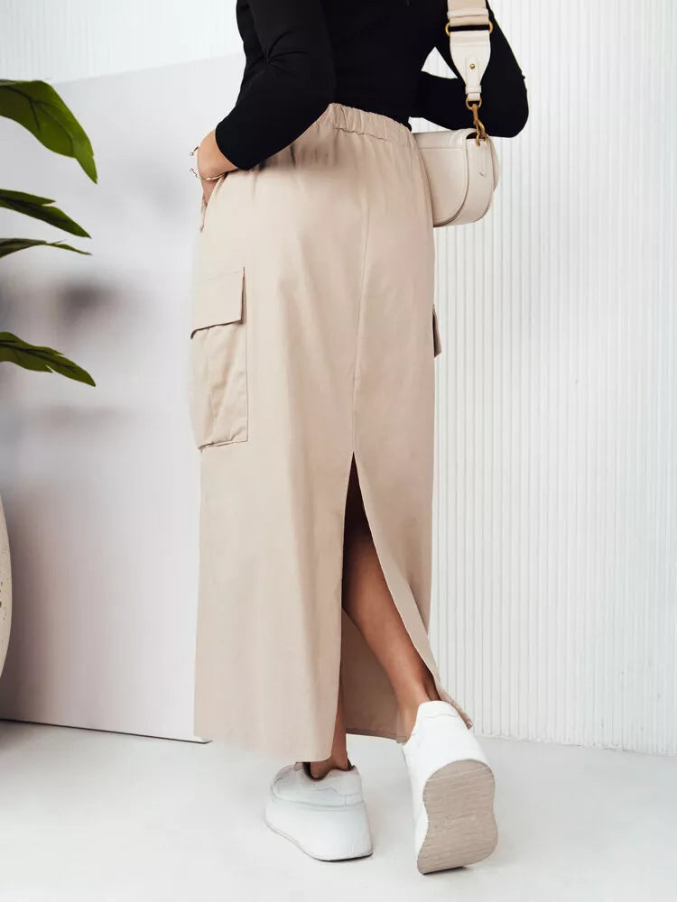 Ilgas smėlio spalvos sijonas Mersal