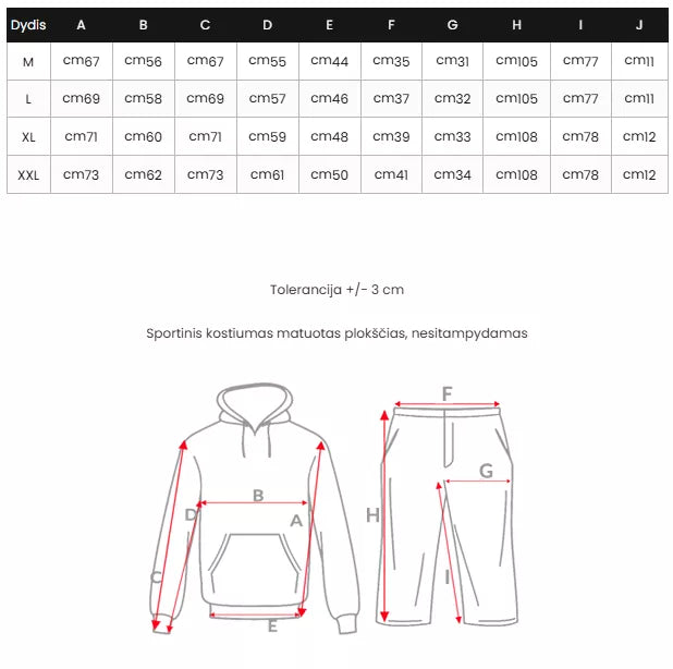 Juodos spalvos vyriškas sportinis komplektas Gialer