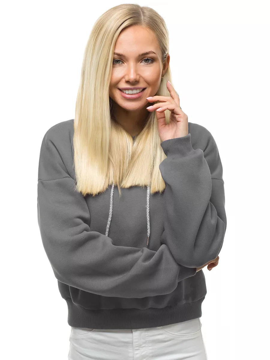 Moteriškas grafito spalvos džemperis Rema