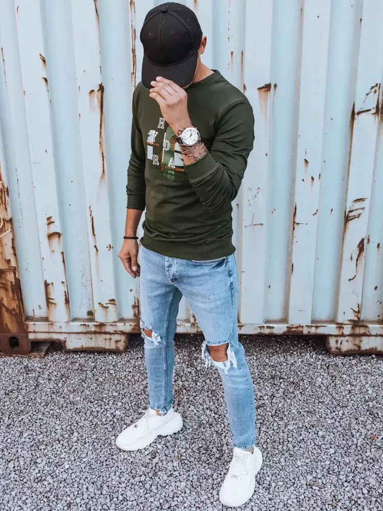 Chaki vyriškas džemperis Livol