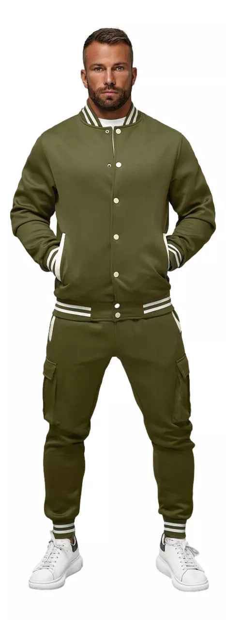 Chaki vyriškas komplektas su mažu defektu Styven