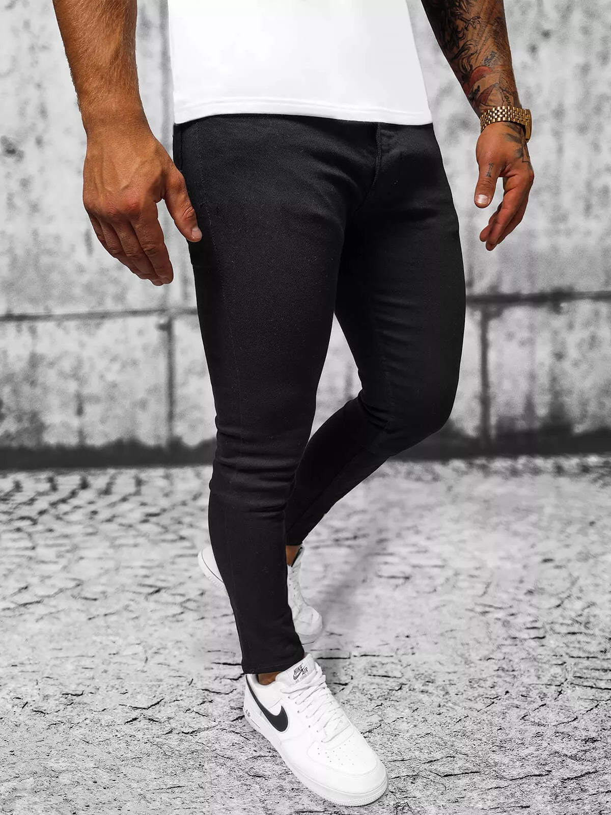 Džinsai juodos spalvos Suran