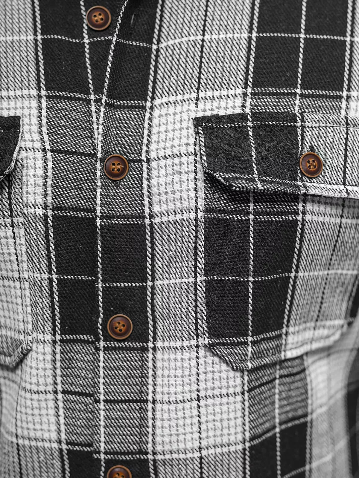 Juodi flaneliniai marškiniai Nater