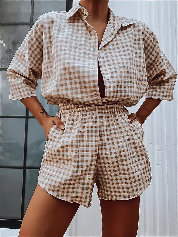 Moteriškas komplektas rudas Osam