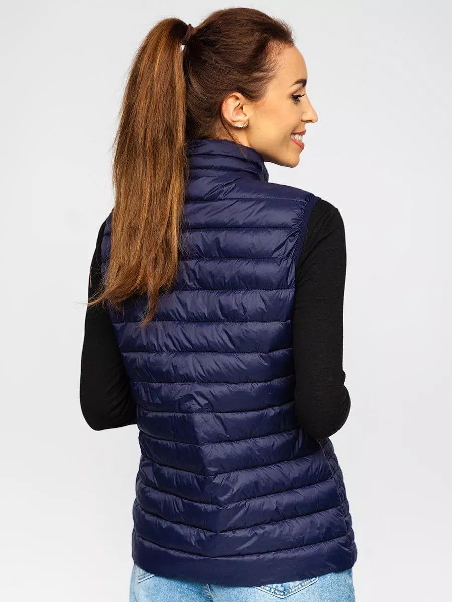 Tamsiai mėlynos spalvos liemenė Julia