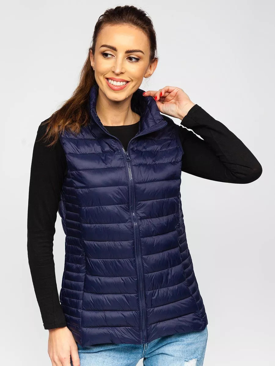 Tamsiai mėlynos spalvos liemenė Julia