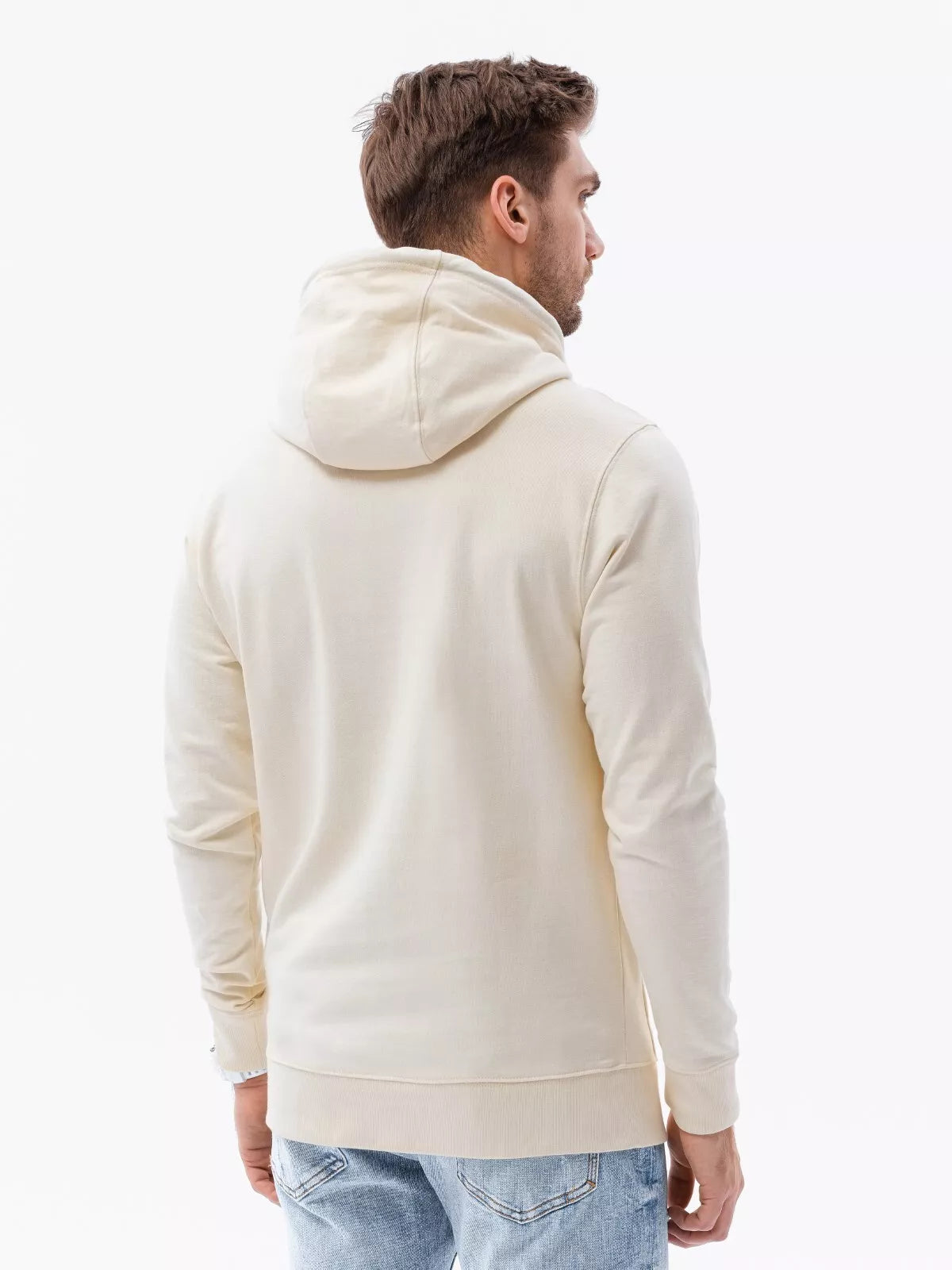 Gelsvos spalvos džemperis su gobtuvu Leko