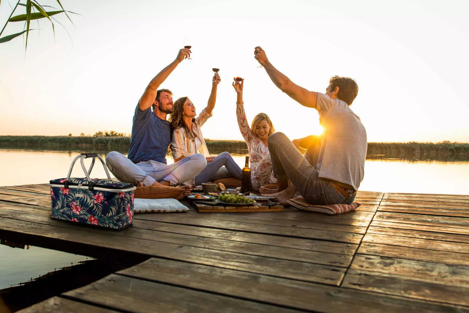 Spalvingas sulankstomas iškylų/termo krepšys Rio