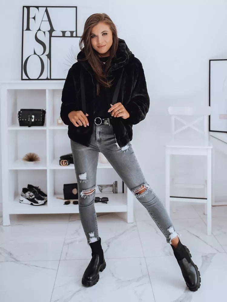 Juoda moteriška striukė Fresona