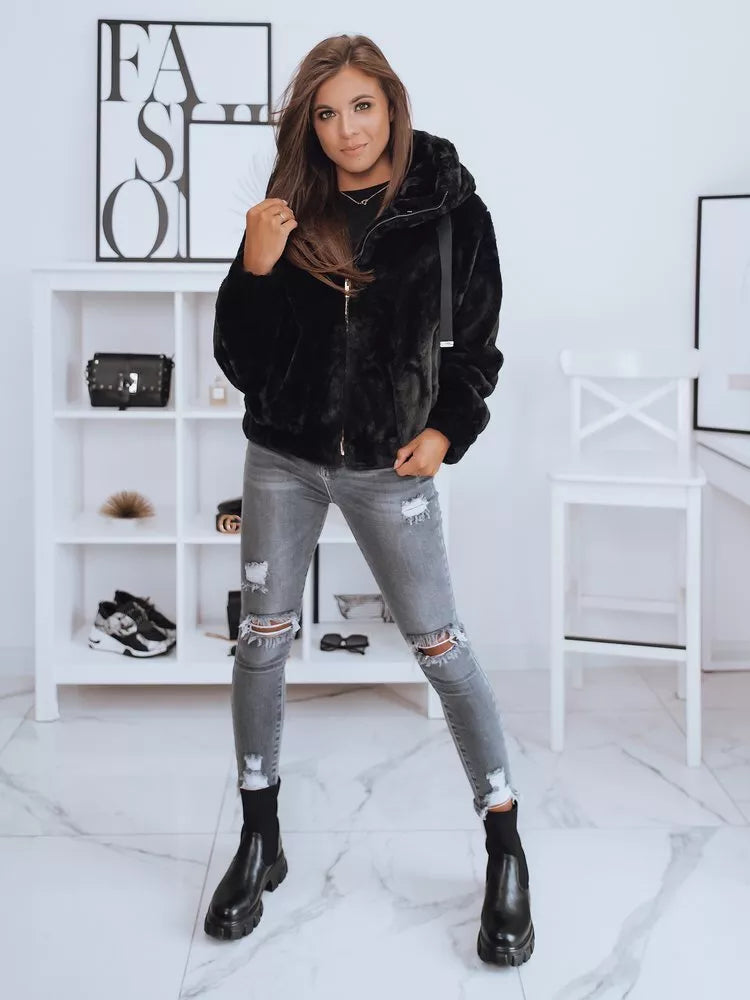 Juoda moteriška striukė Fresona