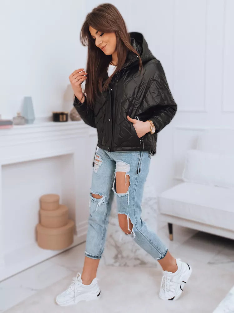 Juoda moteriška striukė Roma