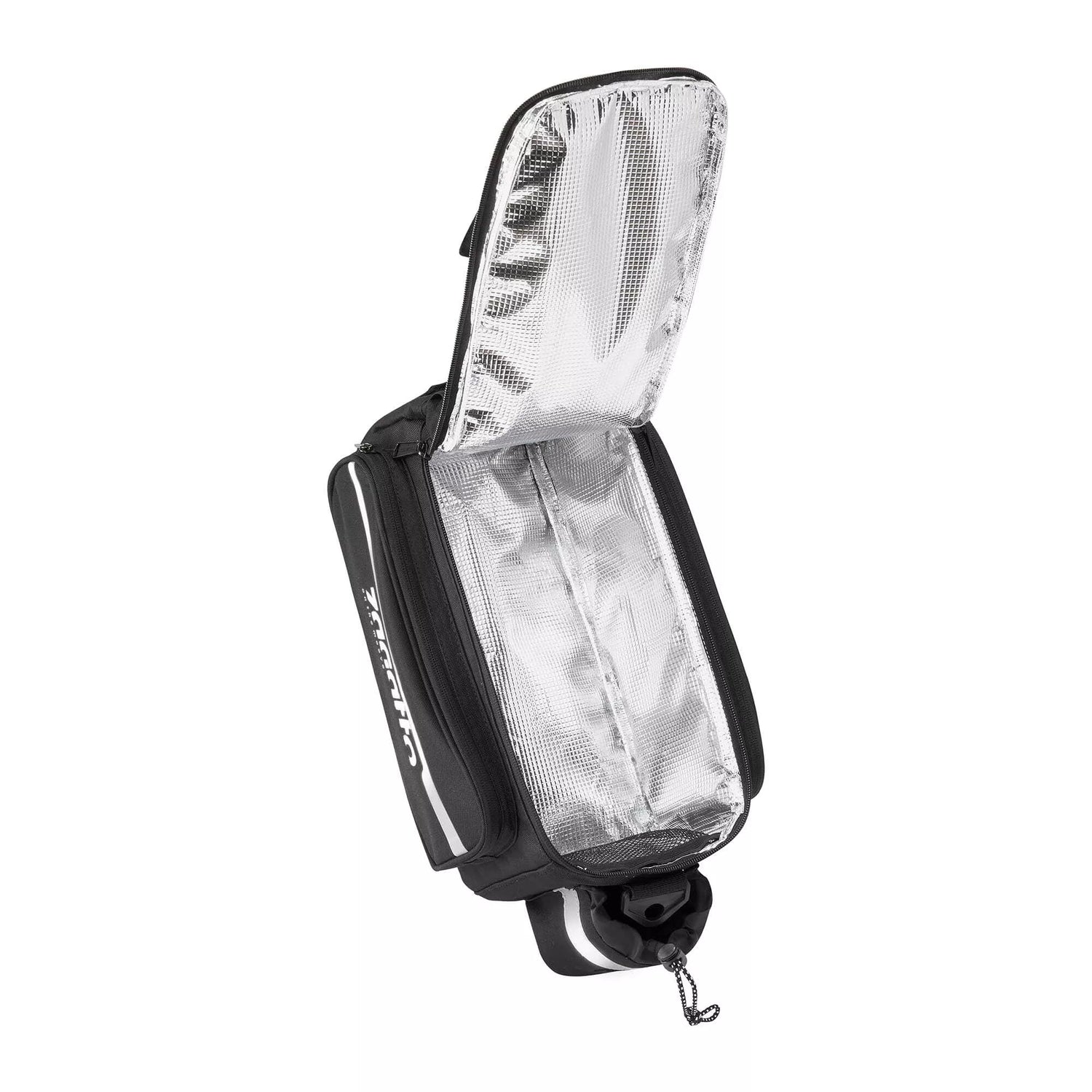 Juodas krepšys tvirtinamas prie dviračio Tera