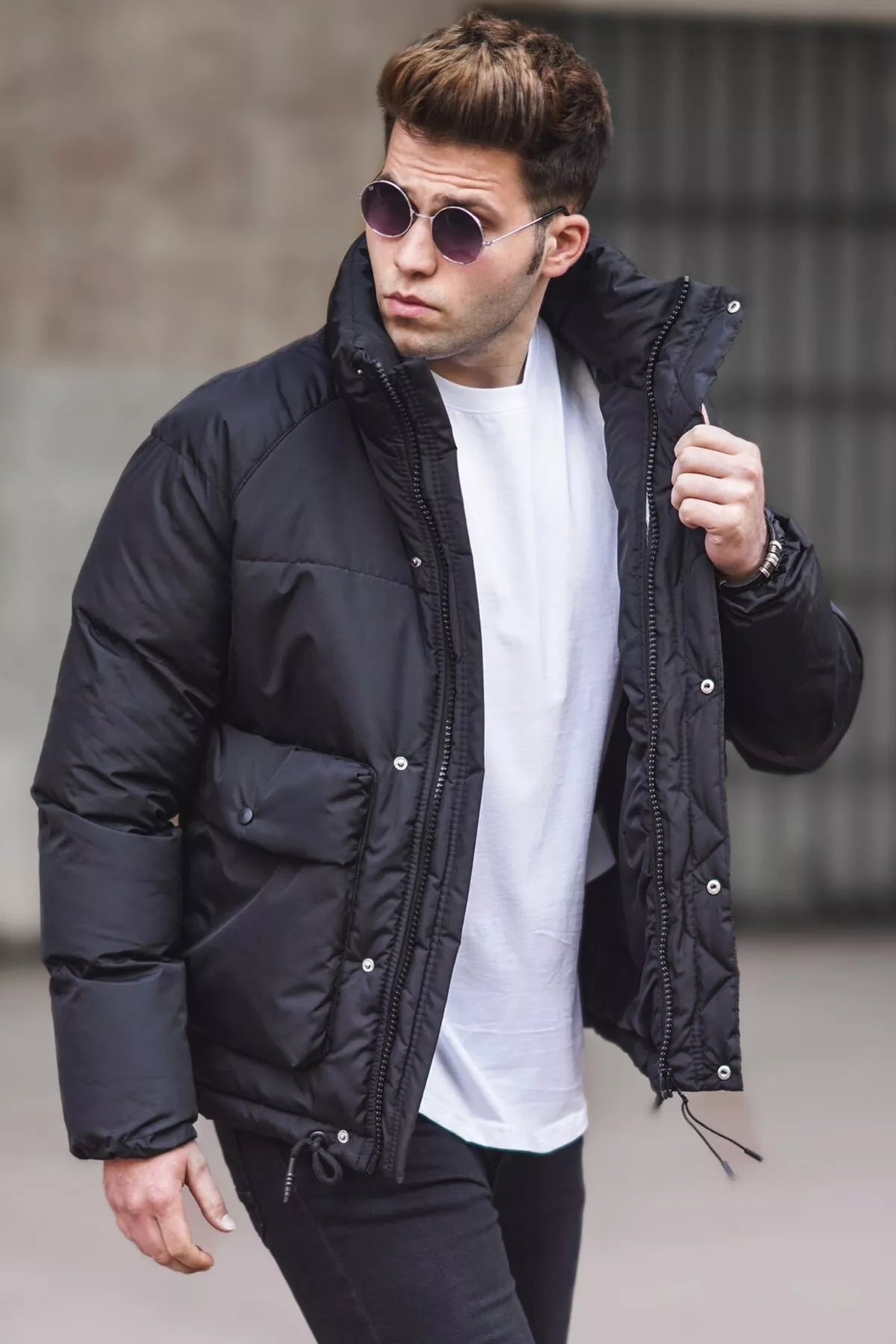 Juoda vyriška striukė Otan