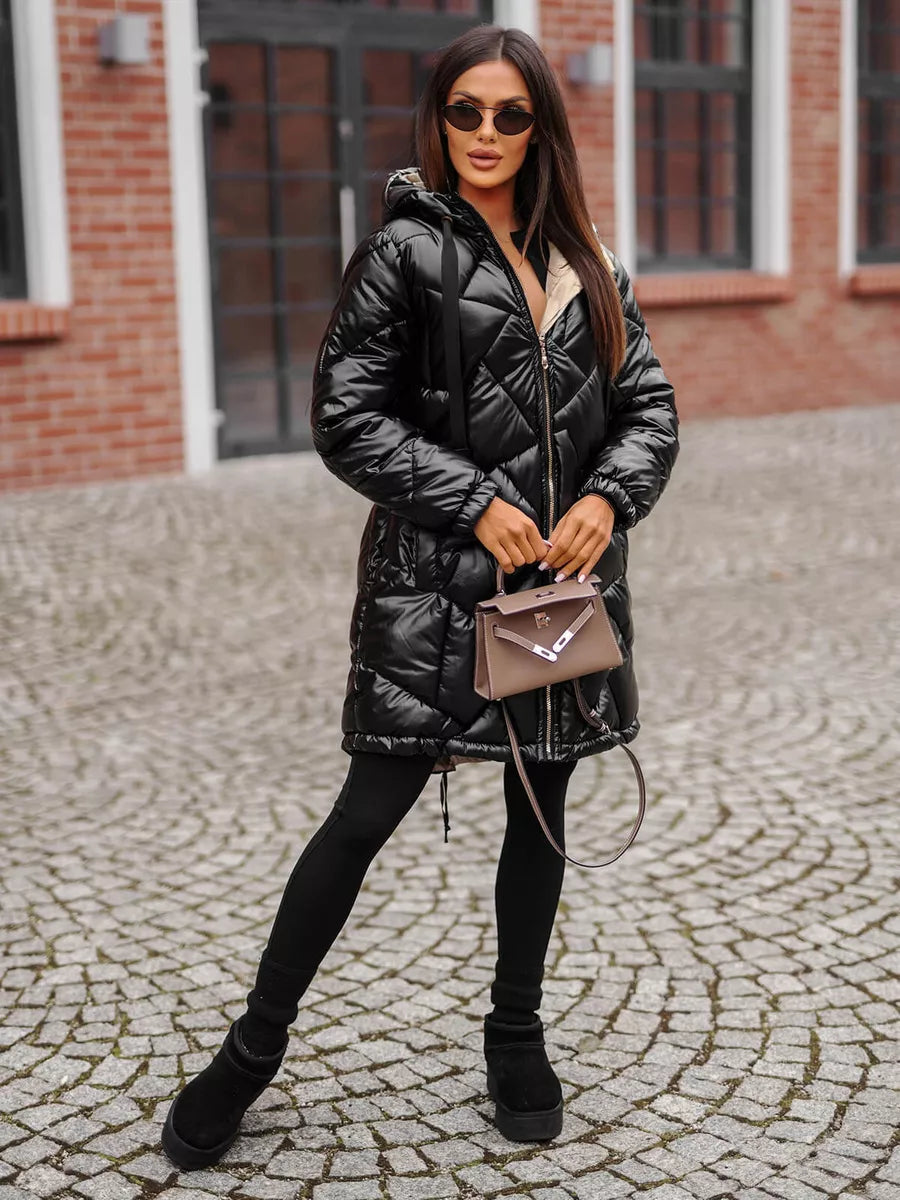 Juoda žieminė striukė Luter