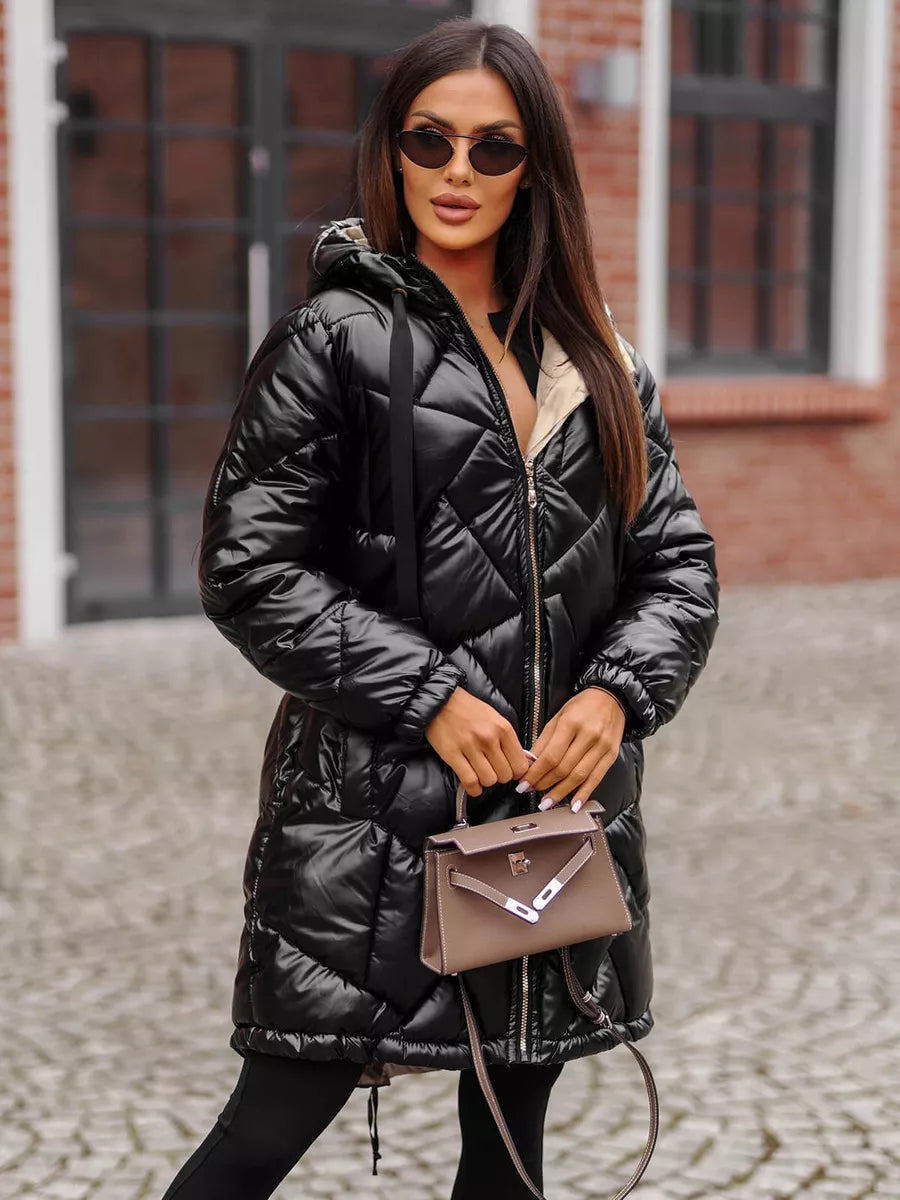 Juoda žieminė striukė Luter