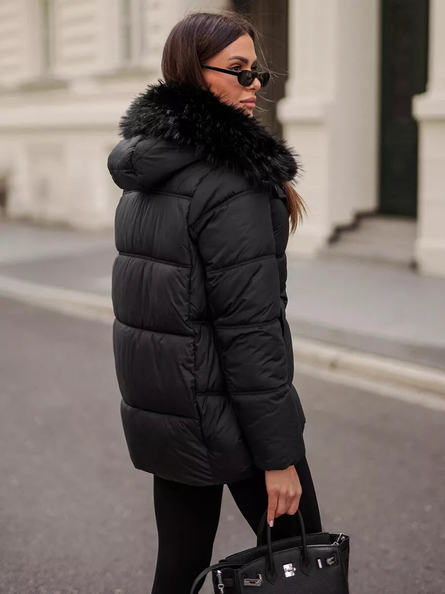 Juoda žieminė moteriška striukė Star