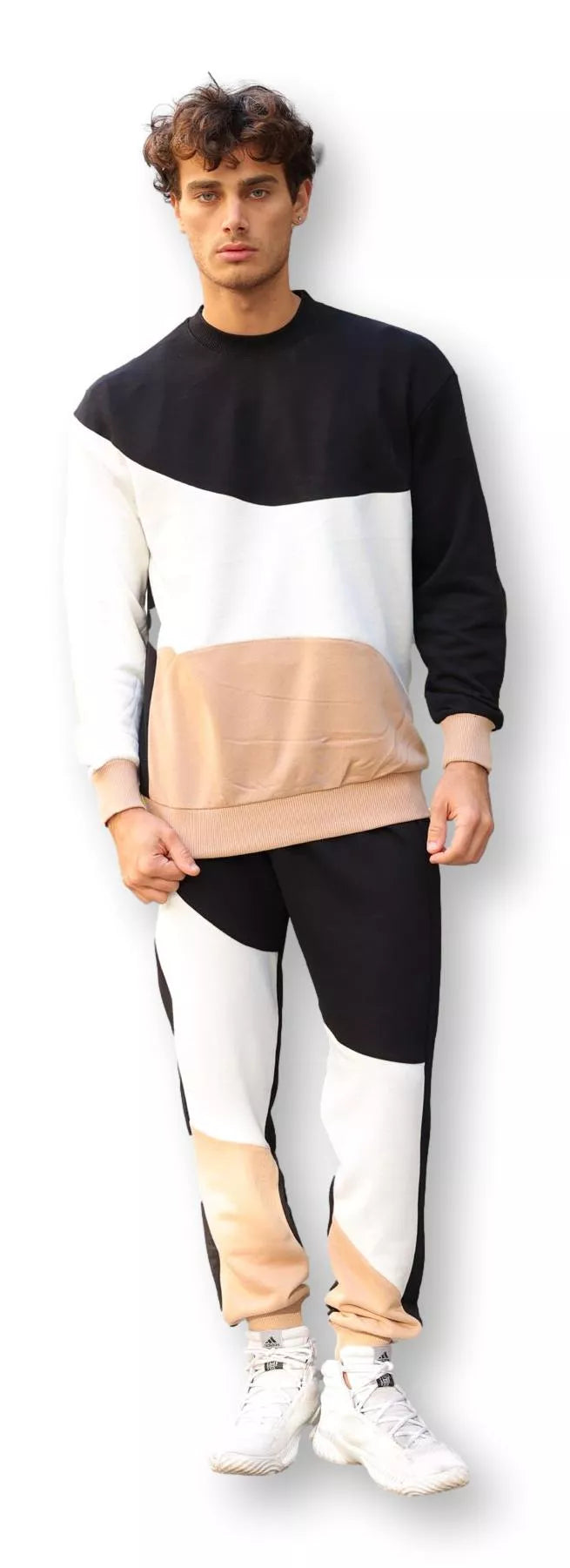 Juodas/Rudas kelių spalvų vyriškas komplektas Hipos