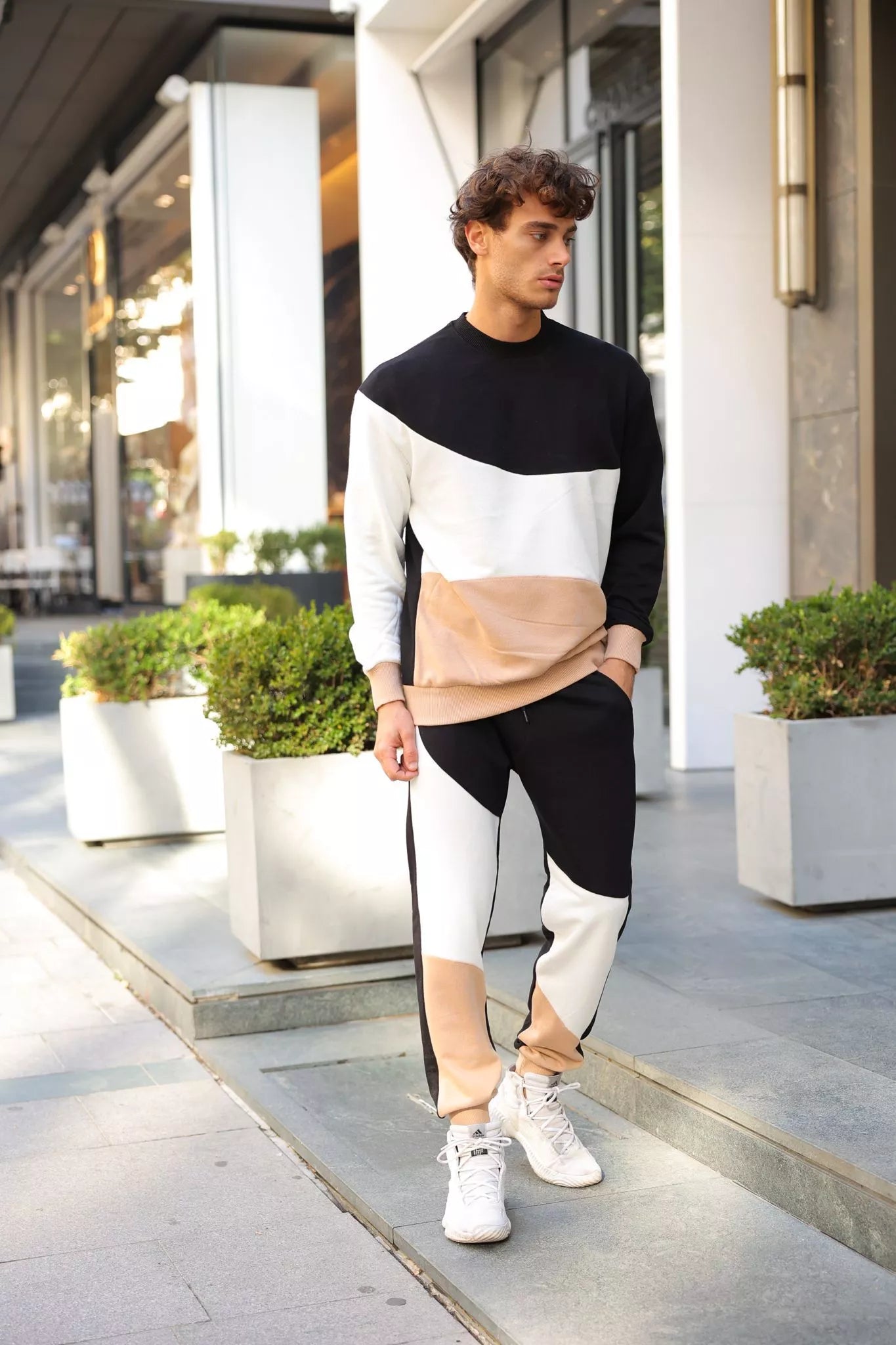 Juodas/Rudas kelių spalvų vyriškas komplektas Hipos