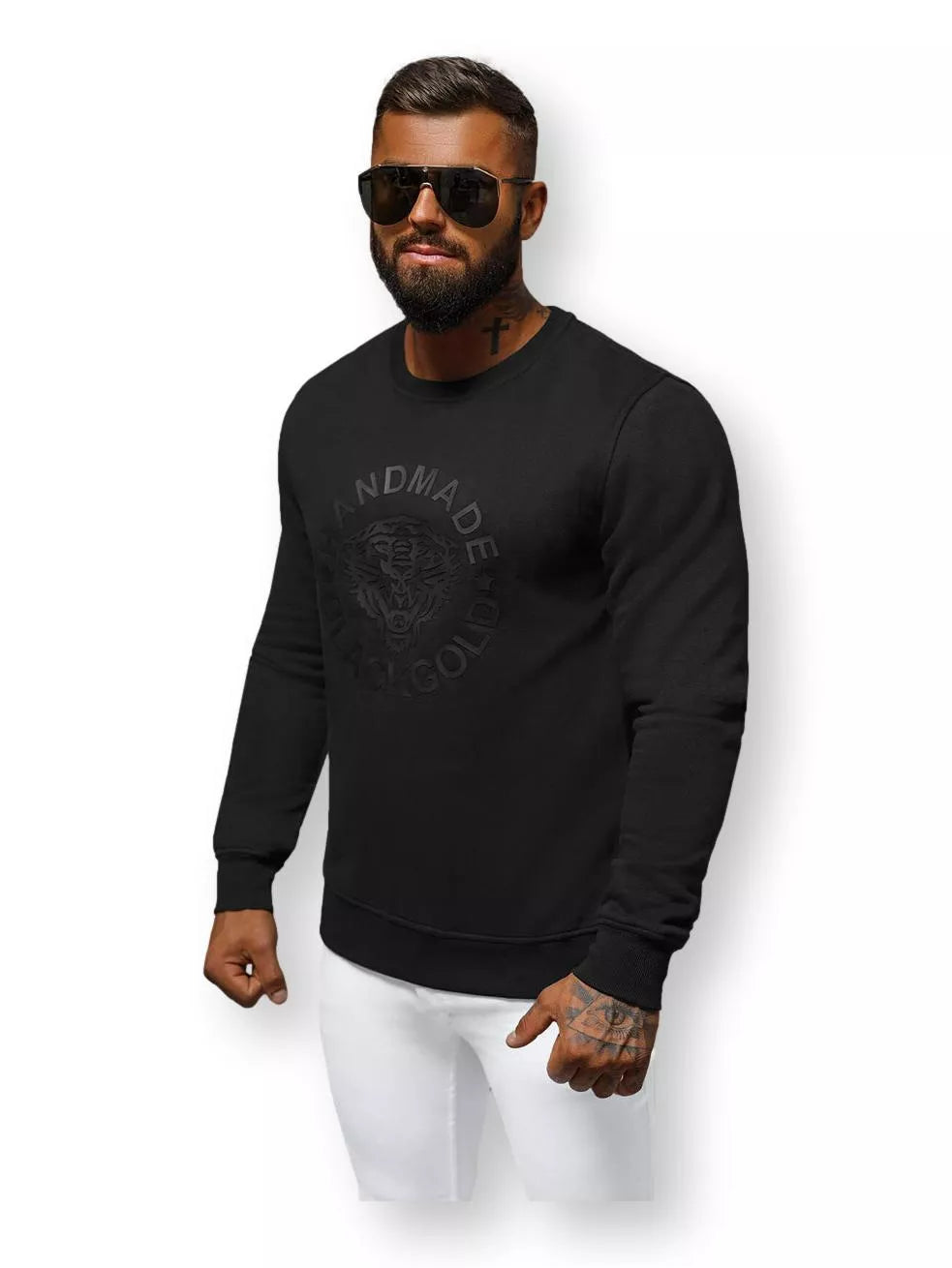 Juodas džemperis Adma