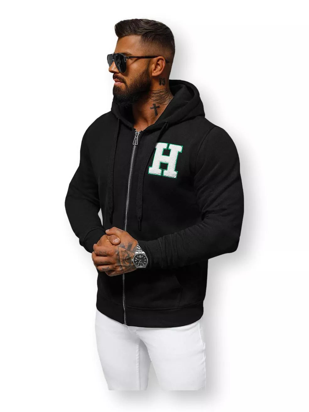 Juodas džemperis Harol