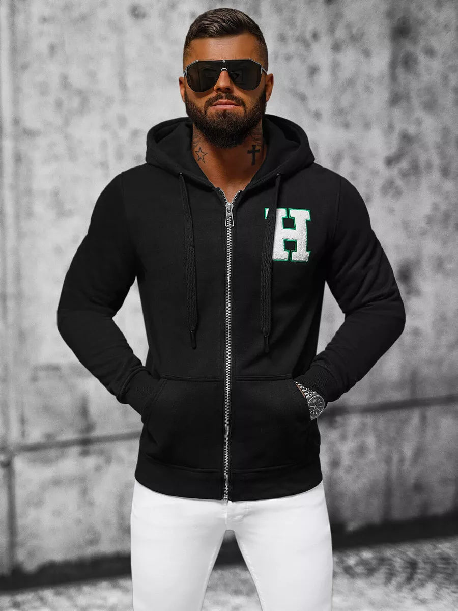 Juodas džemperis Harol