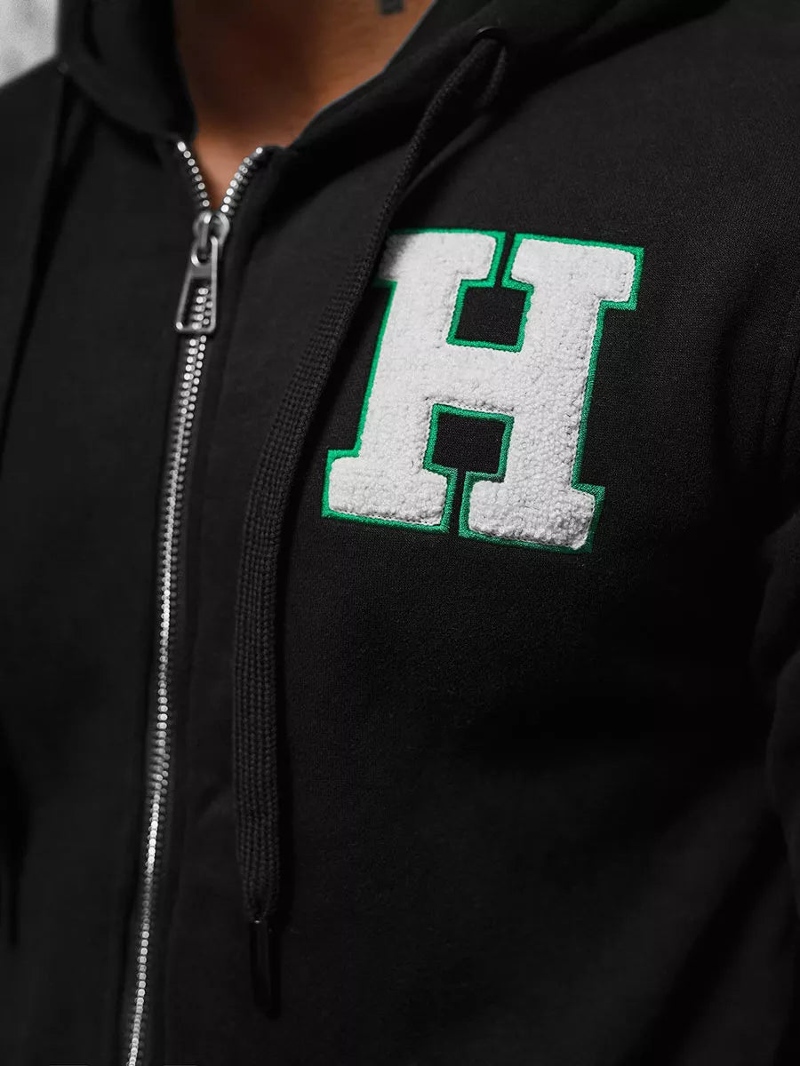 Juodas džemperis Harol