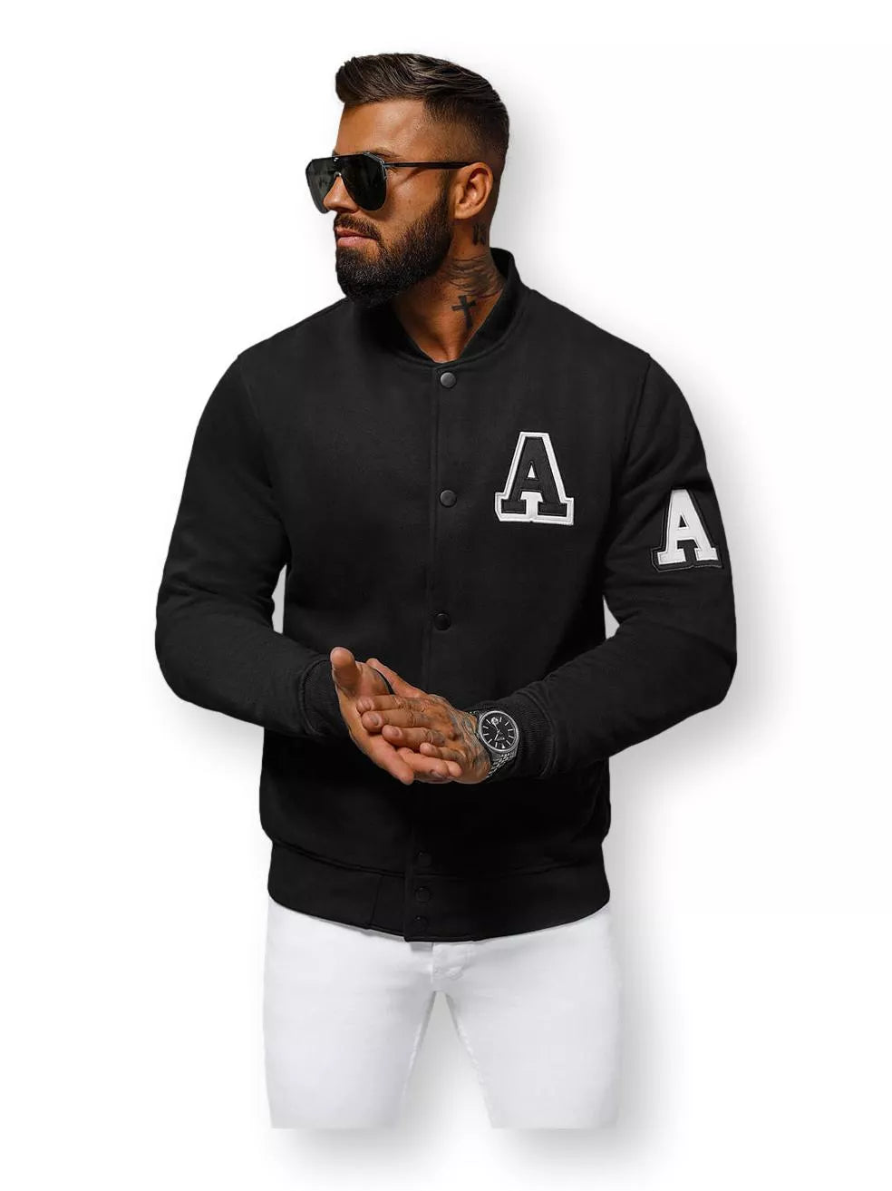 Juodas džemperis Parter