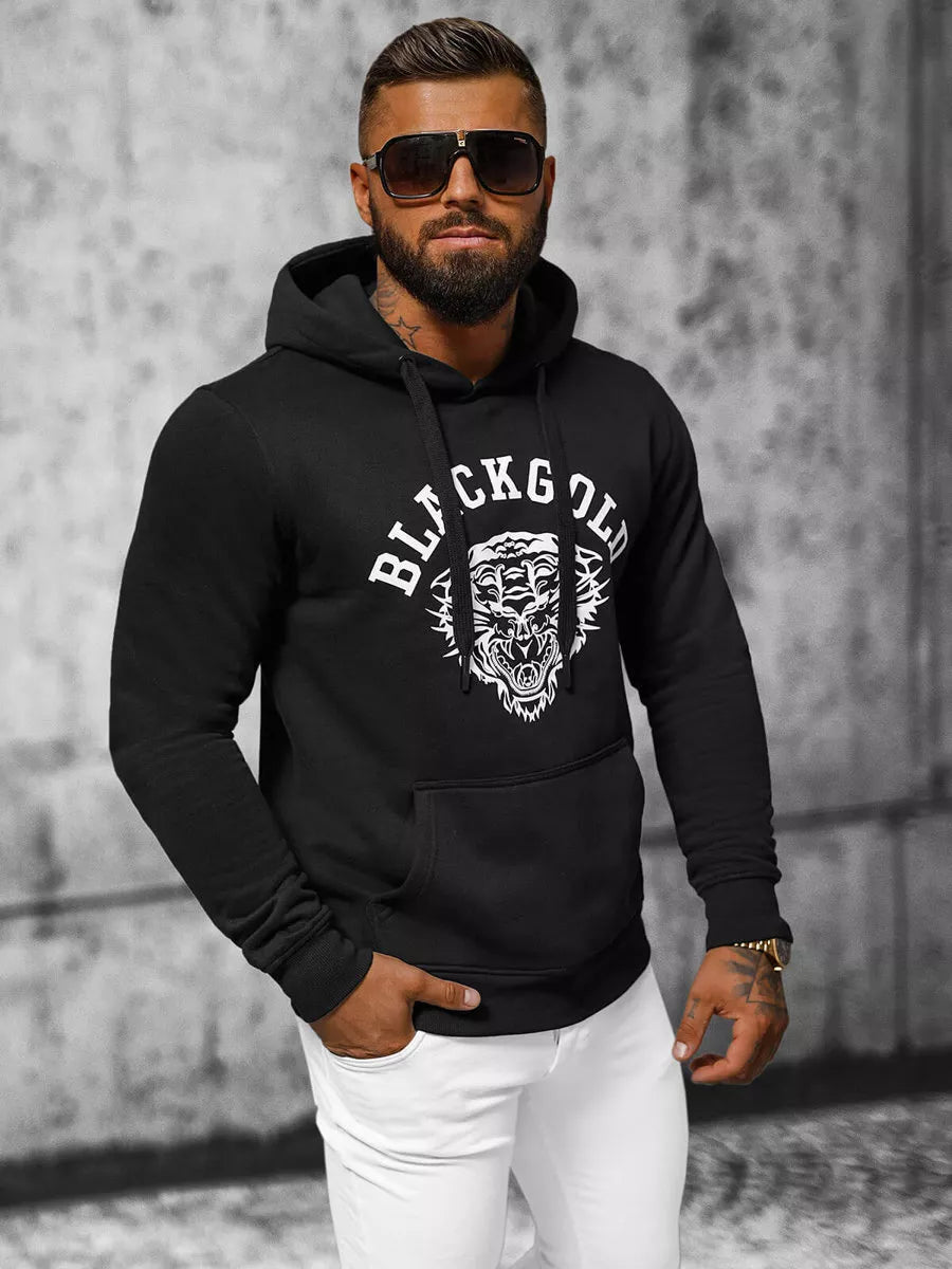 Juodas džemperis Gold