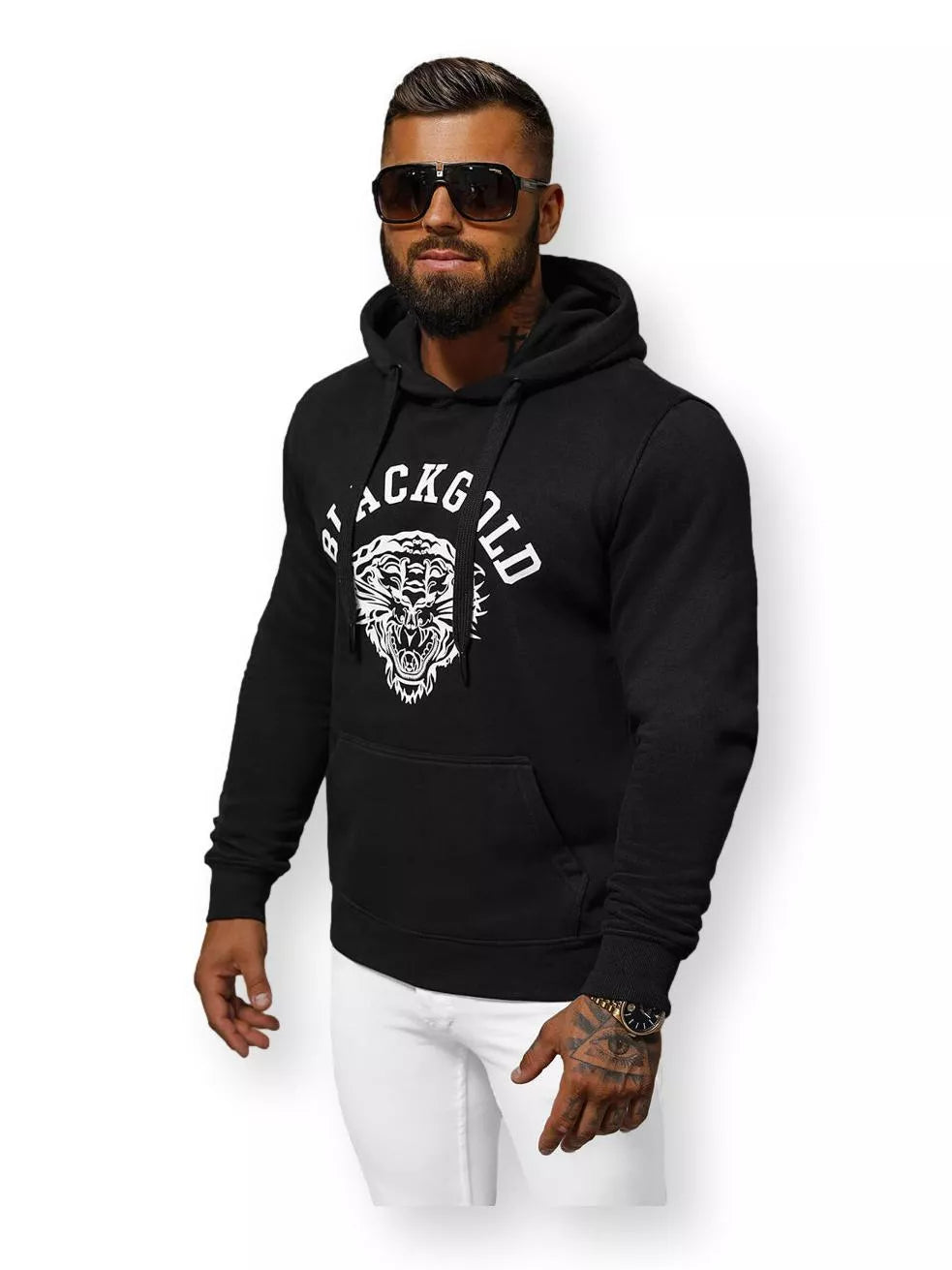 Juodas džemperis Gold