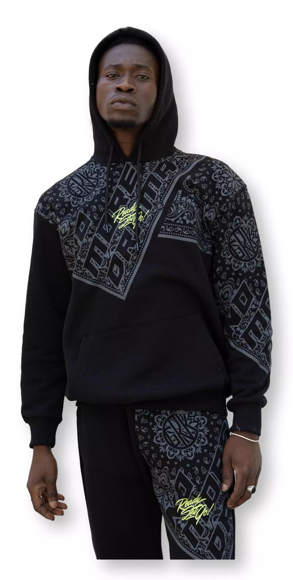 Juodas laisvalaikio komplektas vyrams Margis