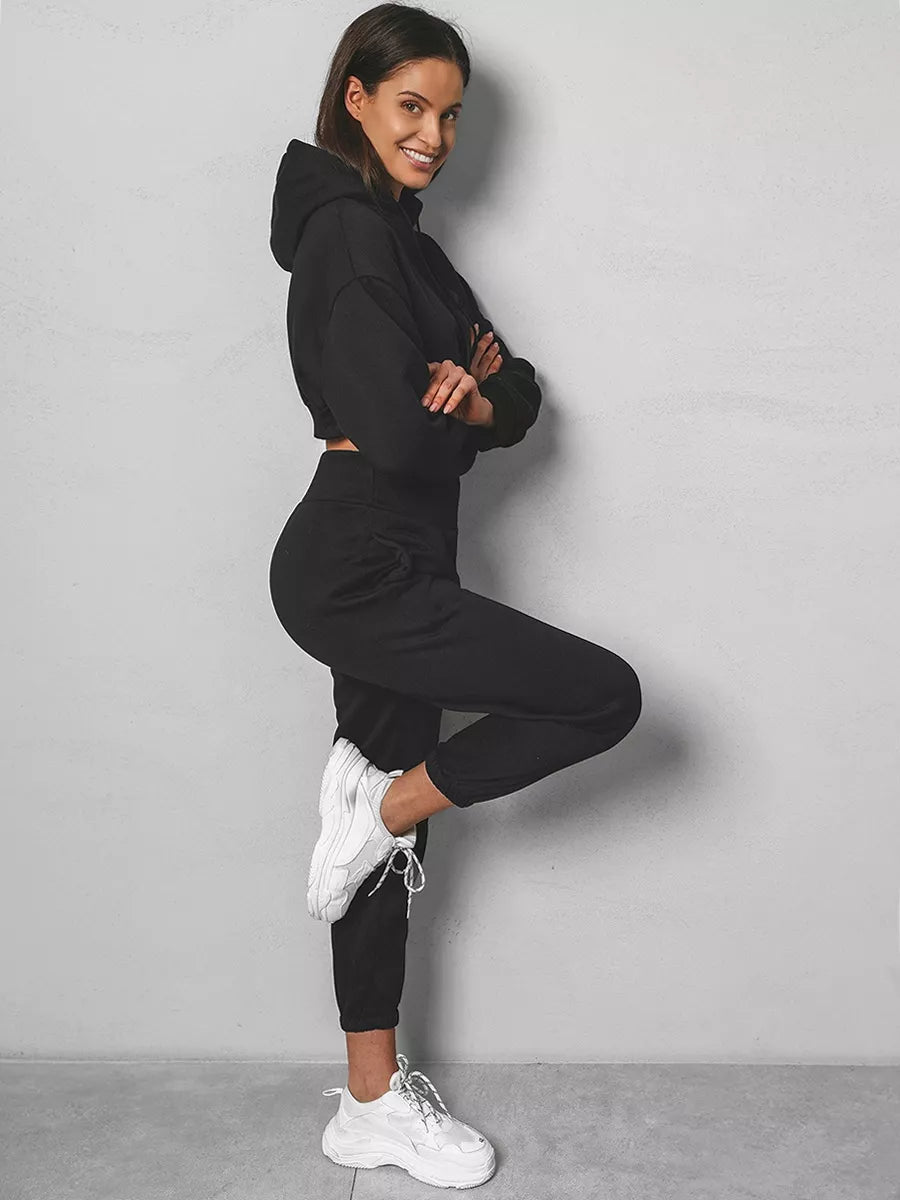 Juodas moteriškas komplektas Ester