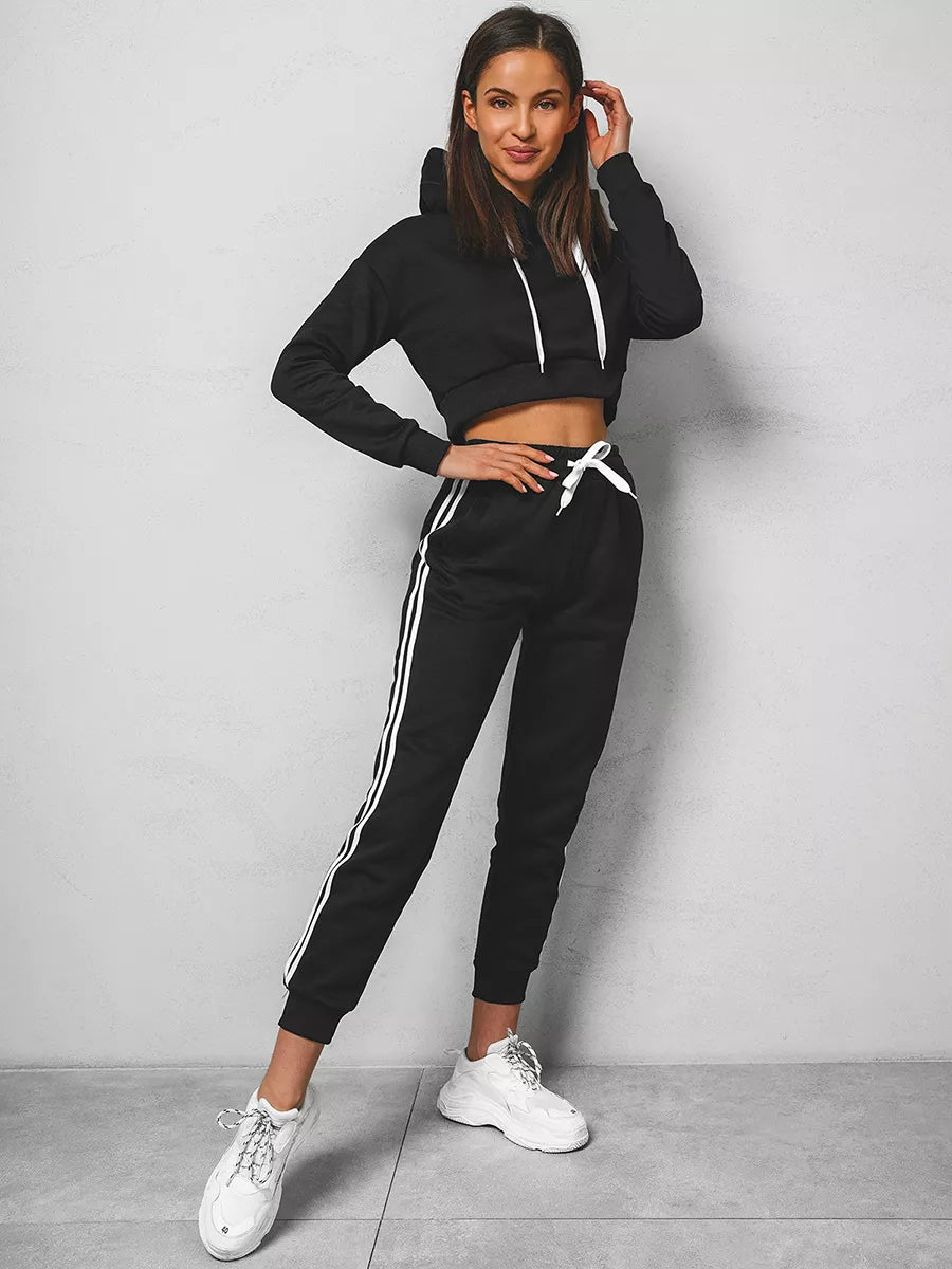 Juodas moteriškas komplektas Semin