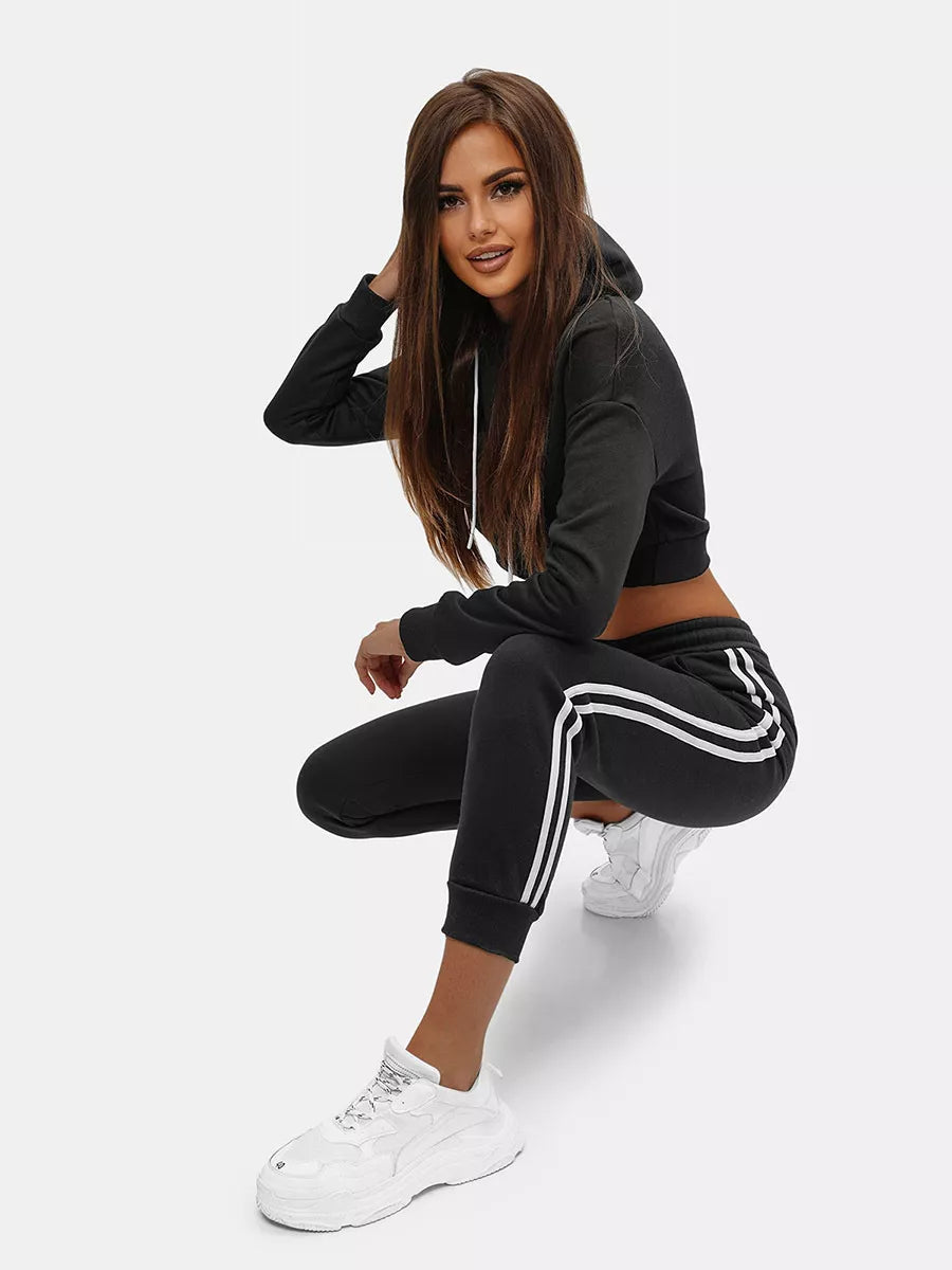 Juodas moteriškas komplektas Semin