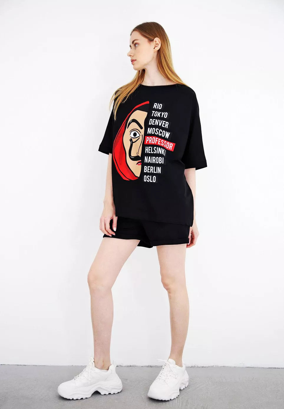 Juodas moteriškas komplektas Vendetta