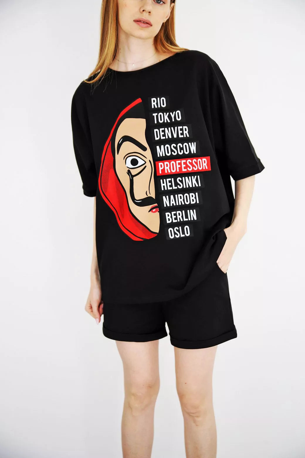 Juodas moteriškas komplektas Vendetta